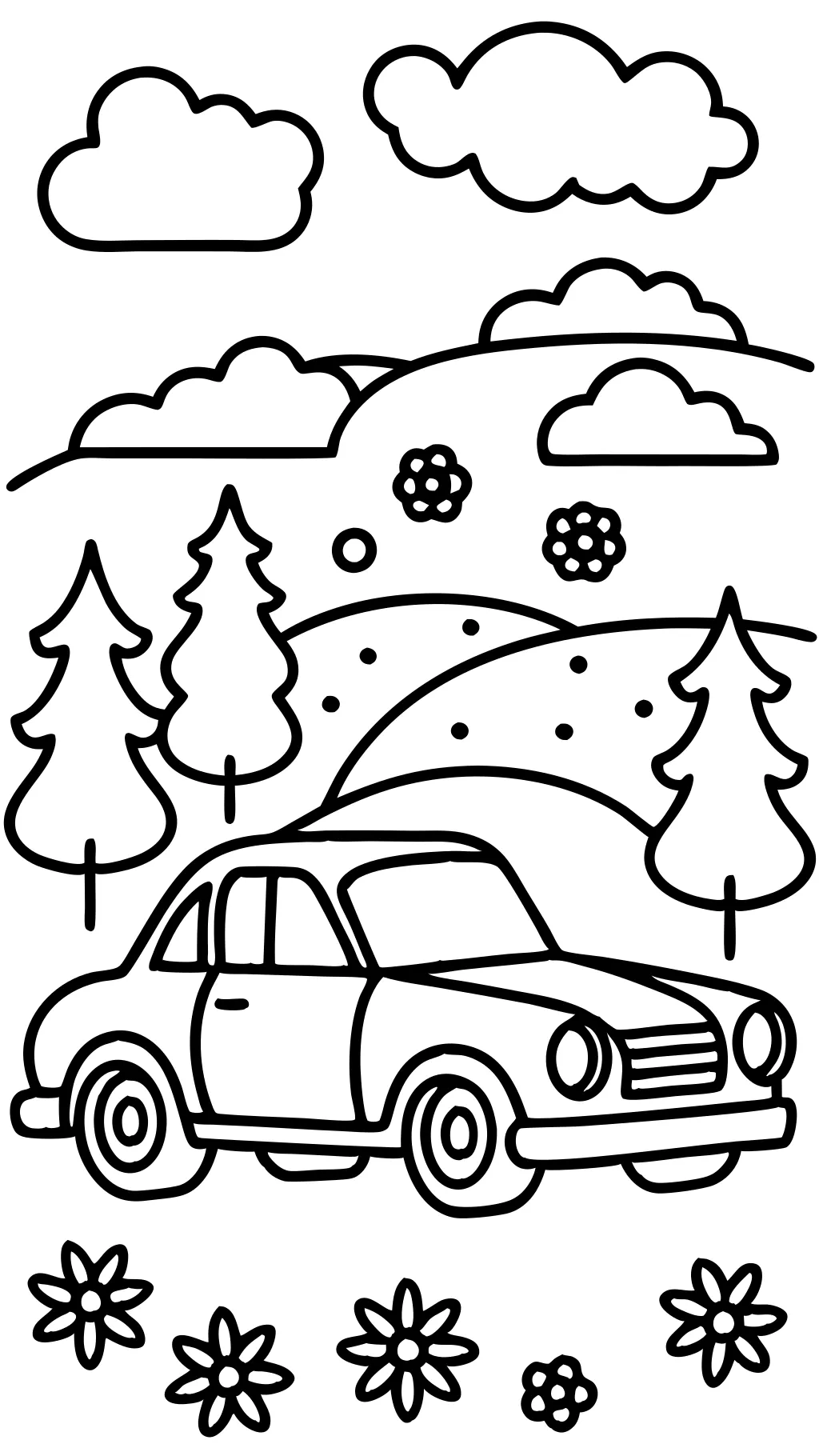 coloring car pages